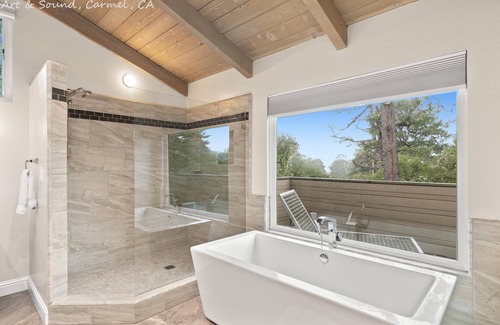 Hatton Fields House | Pet-Friendly Secluded Carmel Home with Oceanfront Views