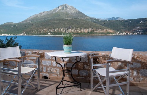 Karavostasi Apartment | Discover Artemis: Traditional Stone Built Studio Retreat