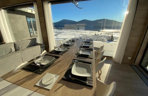 Les Angles Ski Chalet | Artik Chalet with 180-Degree Views and Inviting Pool