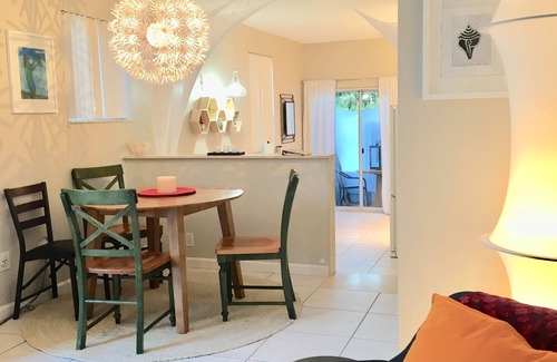 South Palm Park Neighborhood Association Apartment | Artistic Retreat with Pool, Spa & Garden Near the Beach