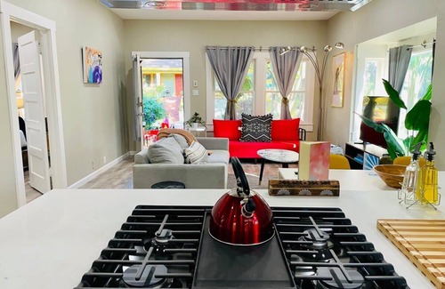 Southeastern Sacramento House | Artists Bungalow ARCADE: Pet-Friendly King Beds Await