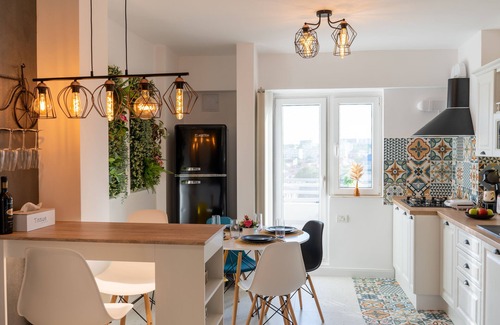 Bucharest City-Centre Apartment | Artsy Riverside Suite with Kitchen & Breakfast Included