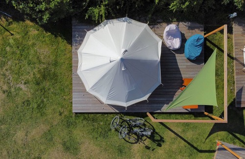 Morsum RV Rental | Cozy Asgard Glamping Tent for Couples and Families