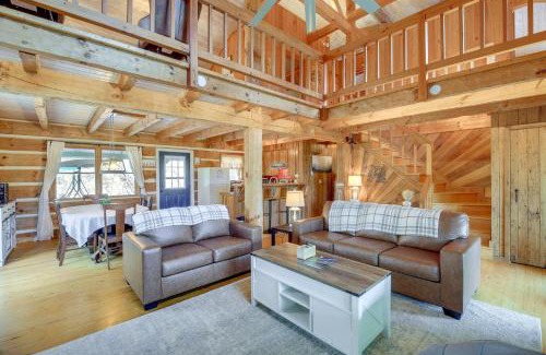 Warrensville House | Ashe County Log Cabin with Mountain Views and Sauna