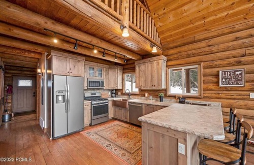 Tollgate Canyon House | Modern Log Cabin in Aspen with Wheelchair Access & Kitchen