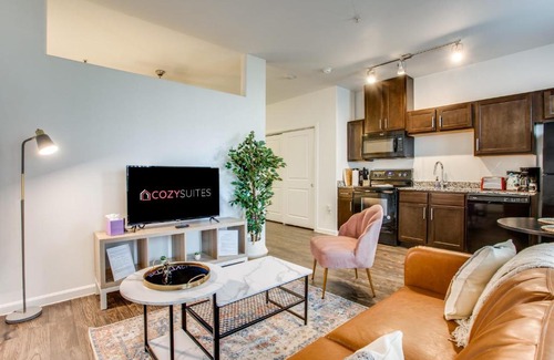 McNeil Apartment | Inviting CozySuites on I-35 with Pool & Family Amenities