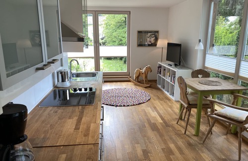 Seeshaupt Apartment | Atelier Seeshaupt: Bright Studio with Lake View & Spa