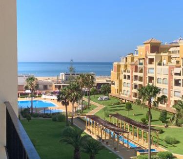 Ayamonte Apartment | Oceanfront Retreat with Stunning Beach Views and Pool