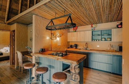 El Penol Cabin | Eco-Friendly Retreat at Atma Eco Village with Spa & Pool