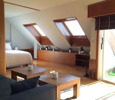 Souto Apartment | Sea View Attic Loft: Pet & Child Friendly Retreat