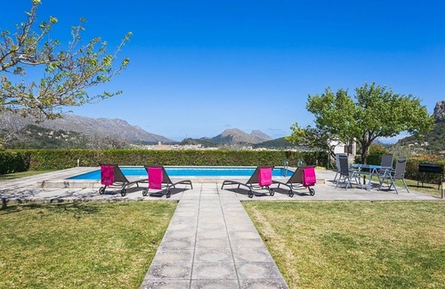 Pollensa Villa | Inviting Villa with Private Pool & Views of Puig de Maria