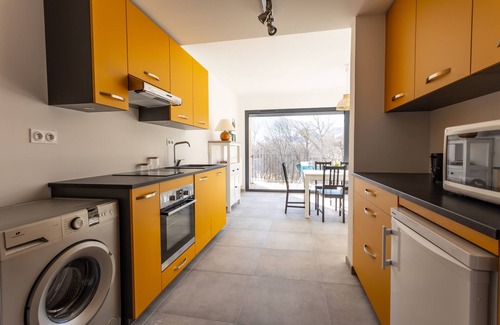Embrun Apartment | Serene Au Calme des Sommets with Mountain Views & Spa