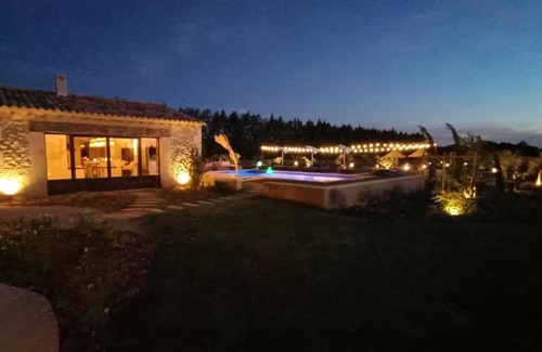 Saint-Pierre-de-Mezoargues House | Relax at Au Mas du Papé with Heated Pool and Spa