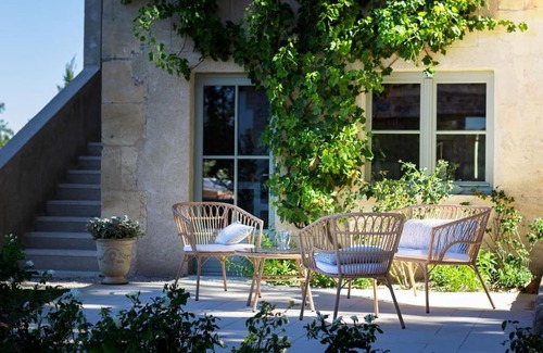 Saint-Pierre-de-Mezoargues House | Relax at Au Mas du Papé with Heated Pool and Spa