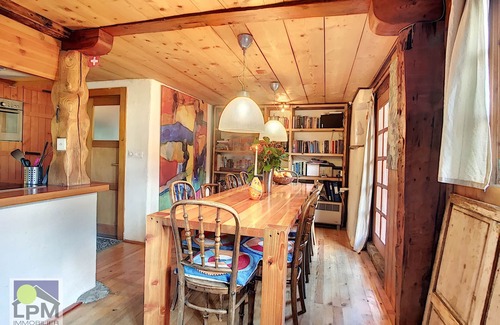 Ormont-Dessous Apartment | Au Poyet Authentic wooden duplex chalet (built in 1722) in the quaint village of La Forclaz. Built d