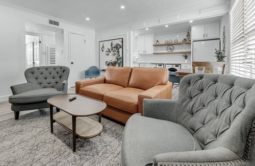 College Station Apartment | Exceptional Stay at Audrey: Steps from A&M & Pet Friendly