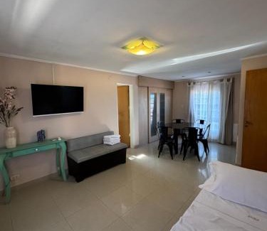 General Fernandez Oro Apartment | Inviting Aura: Guest Rated 9.1, Pet & Child Friendly