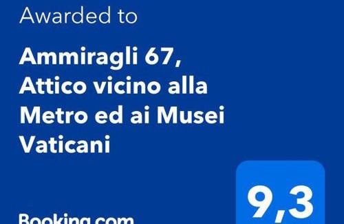 Vatican Apartment | Chic Attico Ammiragli 67 Near Metro and Vatican Museums