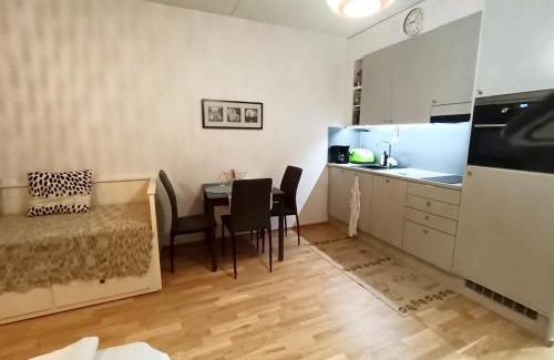 Vantaa Apartment | Modern Ruby Studio: Convenient & Family-Friendly Stay