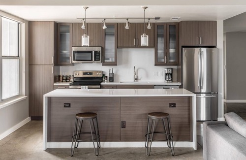 Second Street District Apartment | Modern 2BD Downtown Apartment with Pool and Pet-Friendly Perks