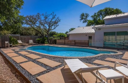Westwood House | Explore Austin with Wellness Center & Heated Pool Retreat