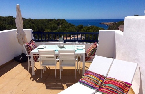 Cala Comte Apartment | Charming Mediterranean Penthouse with Ocean View & Pool