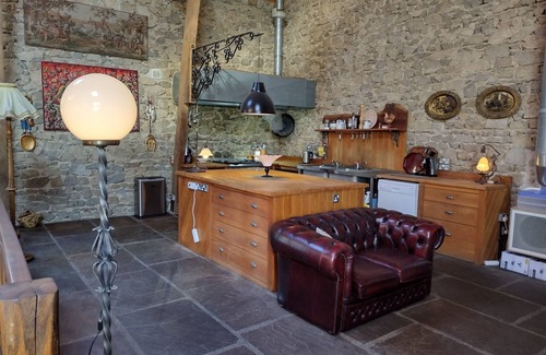 Gouttieres House | Historic Barn Retreat with Indoor Pool & Spa Amenities