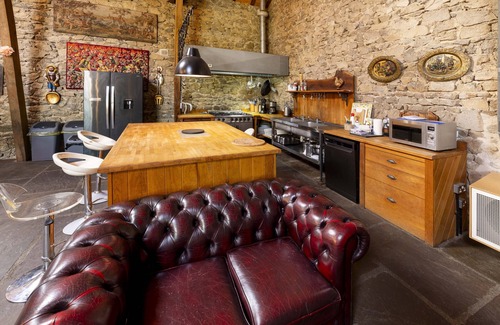 Gouttieres House | Historic Barn Retreat with Indoor Pool & Spa Amenities