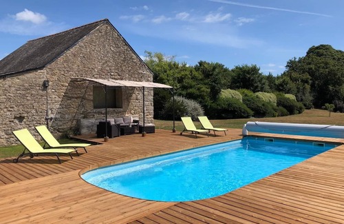 Riantec House | Historic 17th Century Farmhouse with Ocean View & Pool