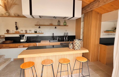 Barjac House | Scenic Retreat: Authentic House with Private Pool & View