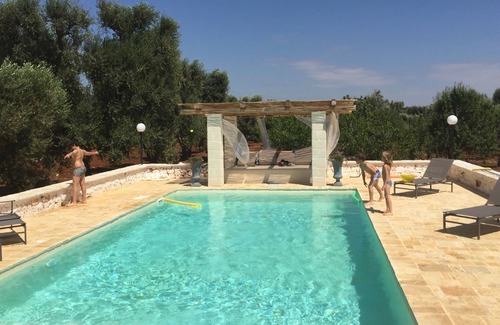 San Michele Salentino Villa | Family-Friendly 18th Century Trullo with Ocean View & Pool