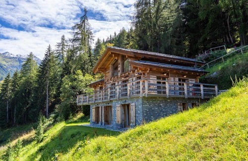 Riddes Ski Chalet | Experience Relaxation at Swiss Spa Chalet Nesoya with Jacuzzi