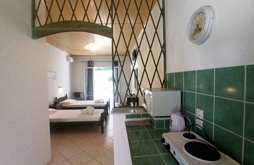 Kavos Apartment | Discover Avonlea Garden Studio A2 with Oceanfront Amenities