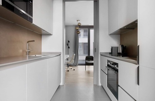 Almagro Apartment | Inviting Almagro 1BR with Pool & Gym, Steps from Nightlife
