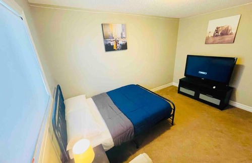 Northwest Edmonton House | Cozy Bedroom with Family-Friendly Amenities and Great Reviews