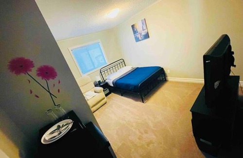 Northwest Edmonton House | Cozy Bedroom with Family-Friendly Amenities and Great Reviews