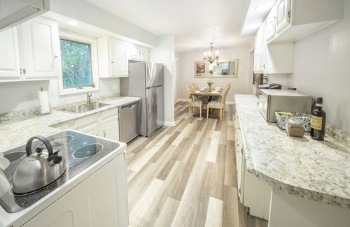 Saratoga Springs House | Prime Saratoga Stay: Steps from the Track & Heated Pool
