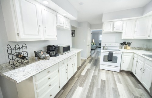 Saratoga Springs House | Prime Saratoga Stay: Steps from the Track & Heated Pool