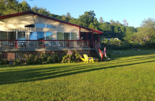 Bryant Pond House | Unique Lakefront Home with Hot Tub & Pool Table Near River
