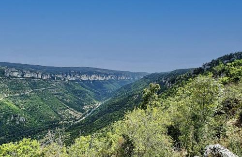 Saint-Rome-de-Dolan House | Scenic Retreat with Pool and Ocean View near Causses