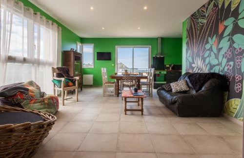 Saint-Come-de-Fresne Apartment | Oceanfront Retreat: Babord with Terrace & Sea View