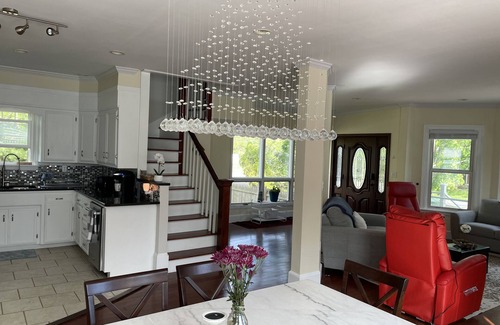 Stroudwater House | Serene Backyard Paradise with Oceanfront Views & Pool