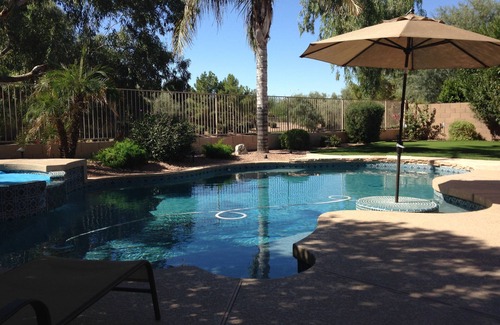 Ocotillo House | Relaxing Backyard Oasis with Pool, Hot Tub & Golf Nearby