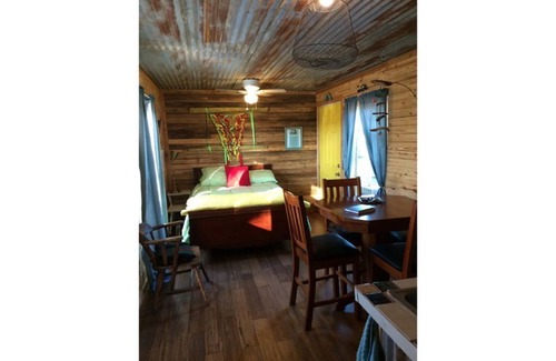 Marble Falls House | Experience Bait House: Rustic Tiny Retreat with Pool Access