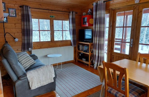 Hauganes Cabin | Inviting Bakkakot 1: Cozy Cabins with Hot Tub Retreat