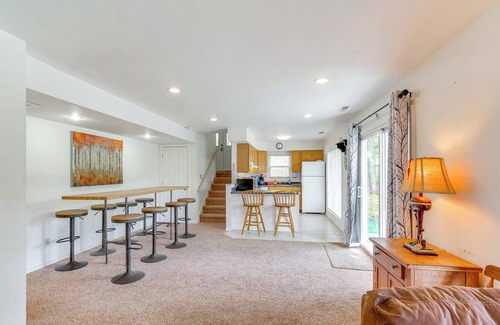 Roach House | Balcony & Fire Pit: Home on Lake of Ozarks!