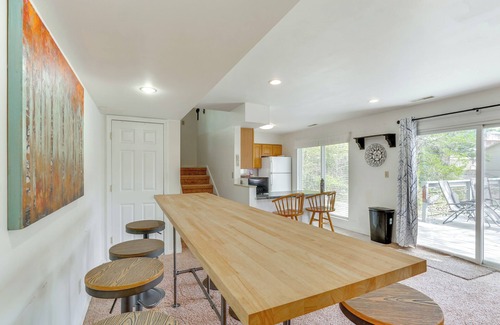 Roach House | Balcony & Fire Pit: Home on Lake of Ozarks!