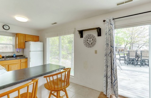 Roach House | Balcony & Fire Pit: Home on Lake of Ozarks!