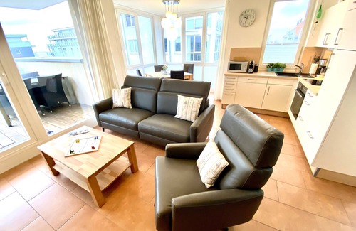 Grossenbrode Apartment | Beachfront Bliss: Unwind with Sauna, Ocean View & Spa