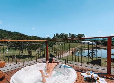 Santa Maria do Herval Ski Chalet | Discover BANGALÔS REFÚGIO DO VALE: Rated 9.5/10 with Ocean Views